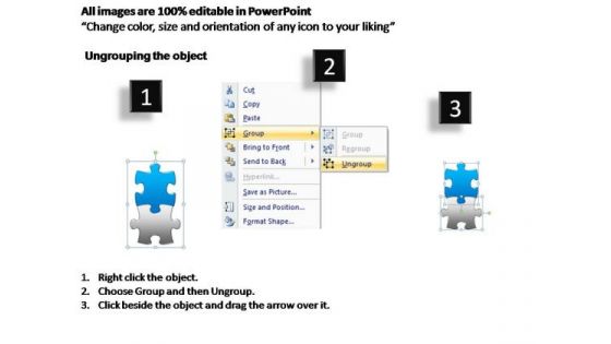 PowerPoint Slides Strategy Puzzle Piece Ppt Process