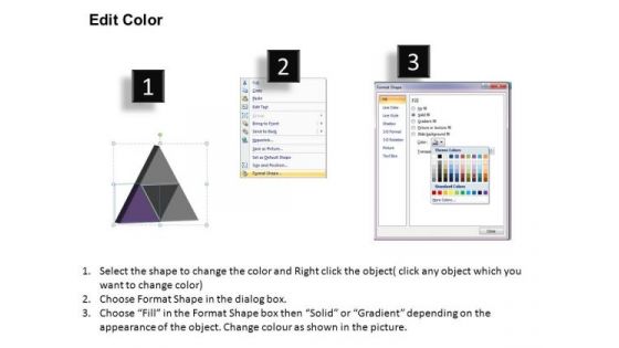 PowerPoint Slides Strategy Pyramid Pieces Ppt Slide Designs