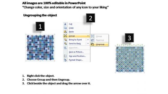 PowerPoint Slides Strategy Rectangular Jigsaw Puzzle Ppt Design Slides