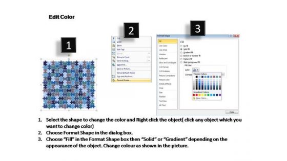 PowerPoint Slides Strategy Rectangular Jigsaw Puzzle Ppt Design Slides
