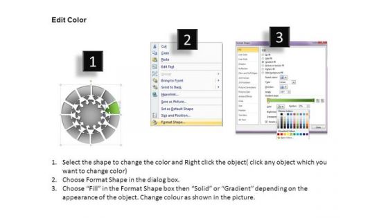 PowerPoint Slides Strategy Round Chart Ppt Template