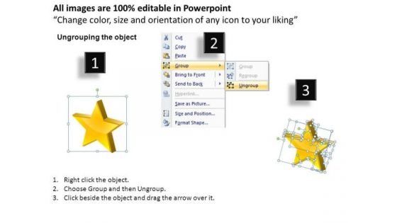 PowerPoint Slides Strategy Stars Ppt Themes