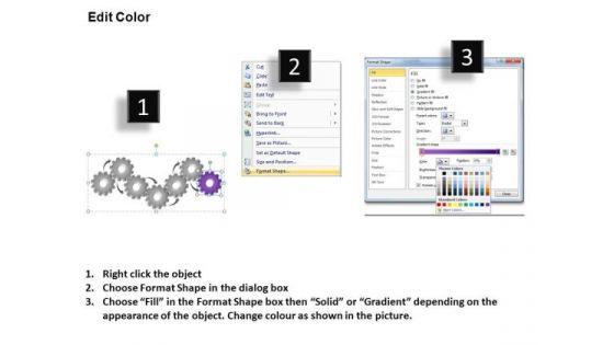 PowerPoint Slides Success Gears Process Ppt Theme