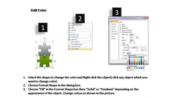 PowerPoint Slides Success Puzzle Piece Ppt Design