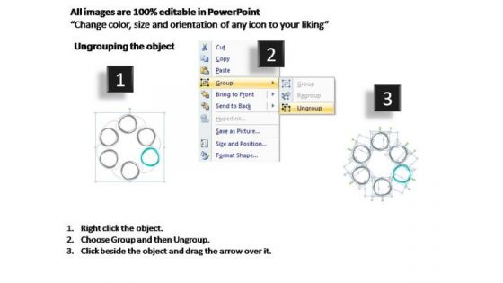 PowerPoint Slides Teamwork Cycle Process Ppt Slide Designs