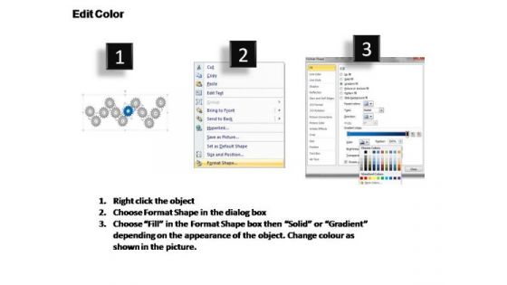 PowerPoint Slides Teamwork Gears Ppt Slides