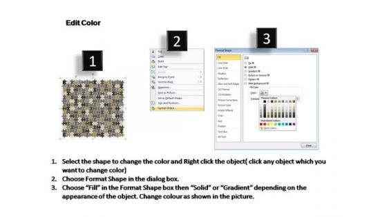 PowerPoint Slides Teamwork Rectangular Jigsaw Puzzle Ppt Slides