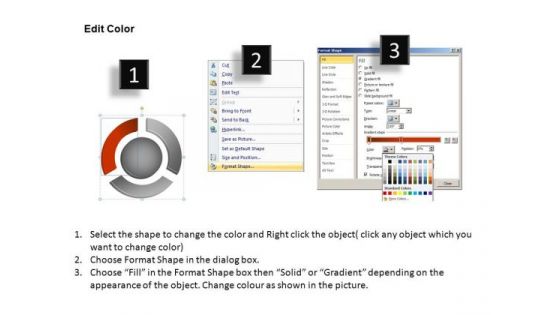 PowerPoint Slides Teamwork Ring Chart Ppt Slides