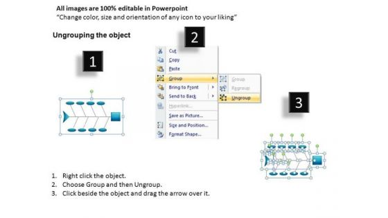 PowerPoint Slides With Fishbone Ppt Diagrams
