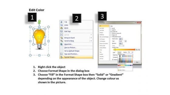 PowerPoint Slides With Light Bulb Illuminated Team PowerPoint Templates