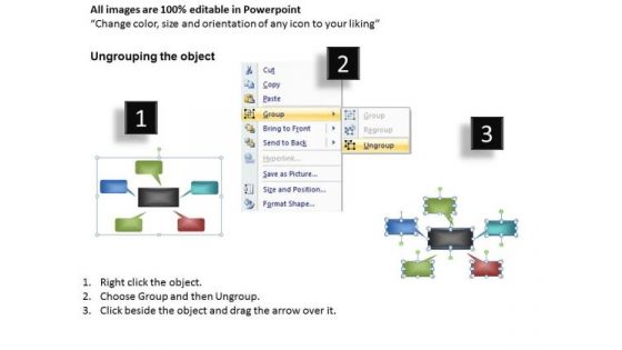 PowerPoint Slides With Text Boxes Processes Ppt Templates