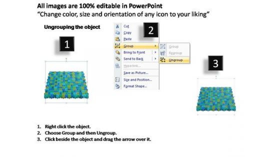 PowerPoint Template Business 15x15 Rectangular Jigsaw Puzzle Matrix Ppt Slides