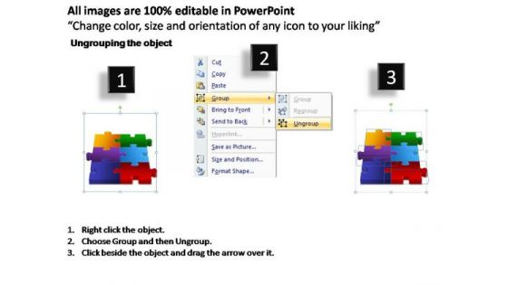 PowerPoint Template Business 3d Puzzle Process Ppt Slides