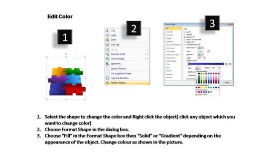 PowerPoint Template Business 3d Puzzle Process Ppt Slides
