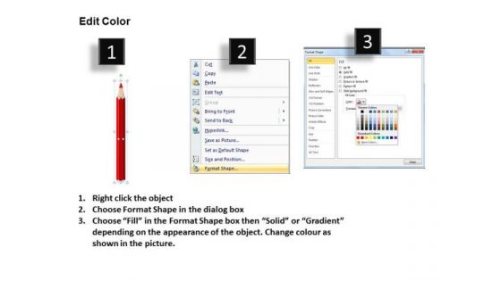 PowerPoint Template Business Education Crayons And Pencils Ppt Slides