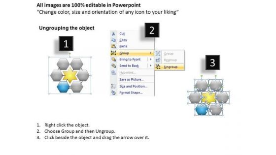 PowerPoint Template Business Hexagon Chart Ppt Slides