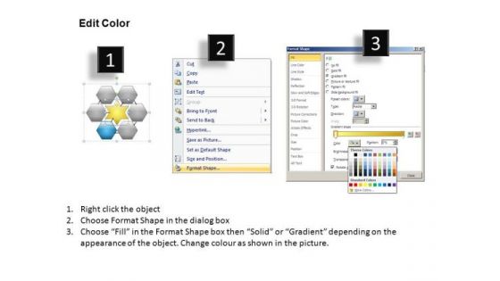 PowerPoint Template Business Hexagon Chart Ppt Slides