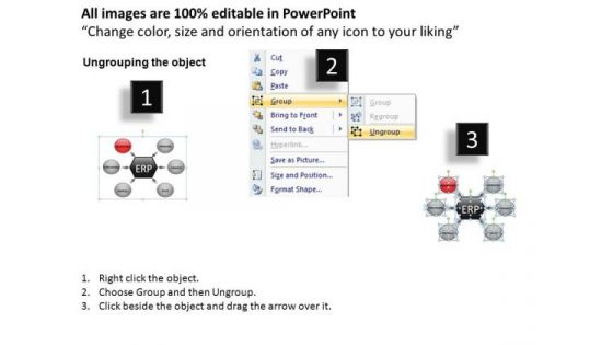 PowerPoint Template Business Strategy Targets Enterprise Resource Planning Ppt Slide