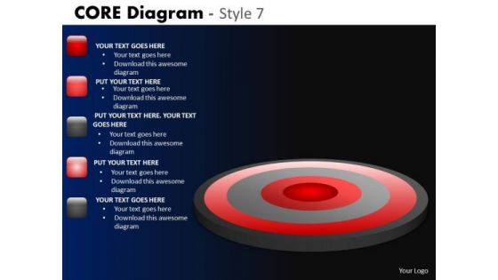 PowerPoint Template Business Success Core Diagram Ppt Slides