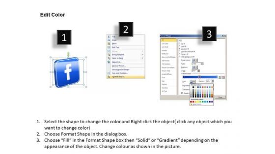 PowerPoint Template Business Success Social Media Ppt Process