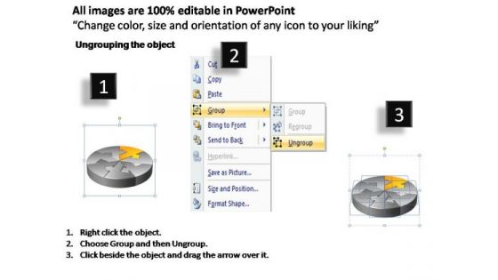 PowerPoint Template Chart Circular Arrow Ppt Slide Designs