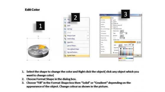 PowerPoint Template Chart Circular Arrow Ppt Slide Designs