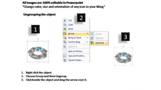 PowerPoint Template Chart Circular Arrows Ppt Presentation