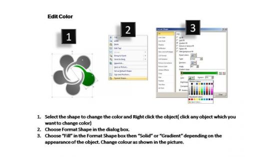 PowerPoint Template Chart Circular Flow Ppt Slide