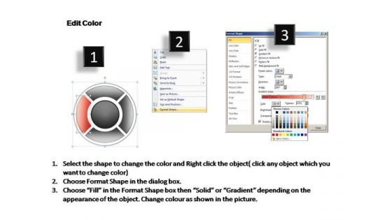PowerPoint Template Chart Circular Process Ppt Template