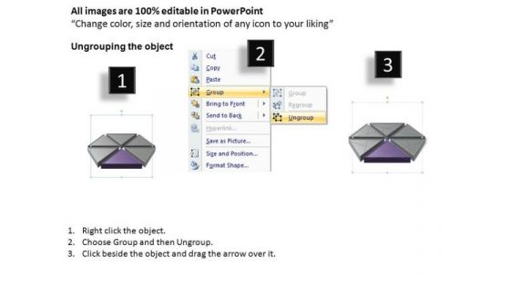 PowerPoint Template Chart Factors Hexagon Ppt Theme