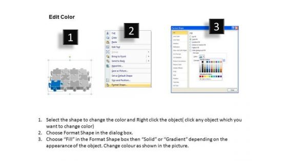 PowerPoint Template Chart Puzzle Process Ppt Template