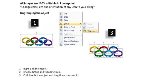 PowerPoint Template Chart Rings Ppt Theme