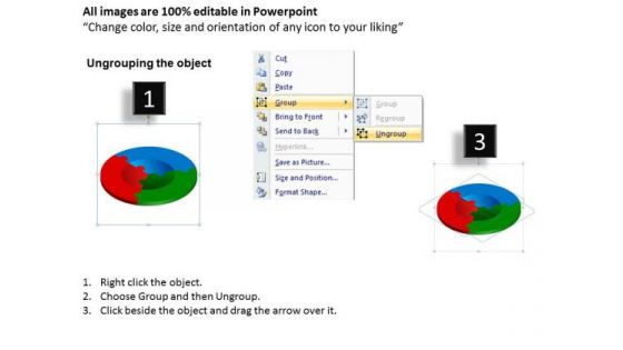 PowerPoint Template Circular Jigsaw Puzzle Teamwork Ppt Slides