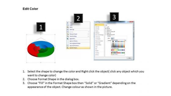 PowerPoint Template Circular Jigsaw Puzzle Teamwork Ppt Slides