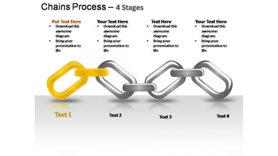 PowerPoint Template Company Chains Process Ppt Designs