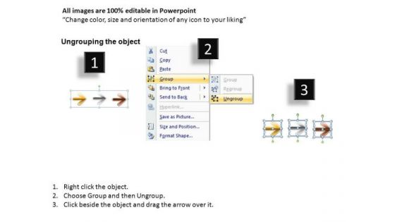 PowerPoint Template Company Designs Shiny Arrows Ppt Layout