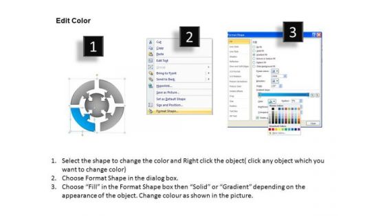 PowerPoint Template Company Round Process Flow Chart Ppt Design