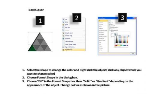 PowerPoint Template Company Triangle Process Ppt Design Slides