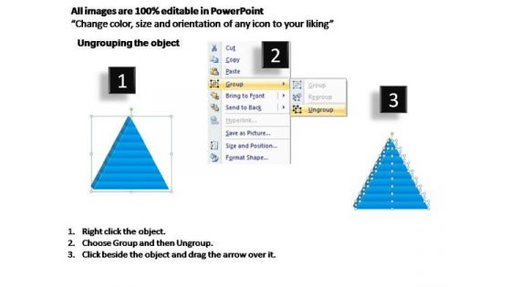 PowerPoint Template Company Triangle Process Ppt Slides