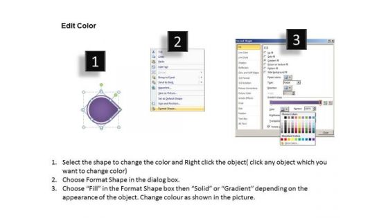 PowerPoint Template Continual Seven Stages Linear Flow Business Strategy Business Image