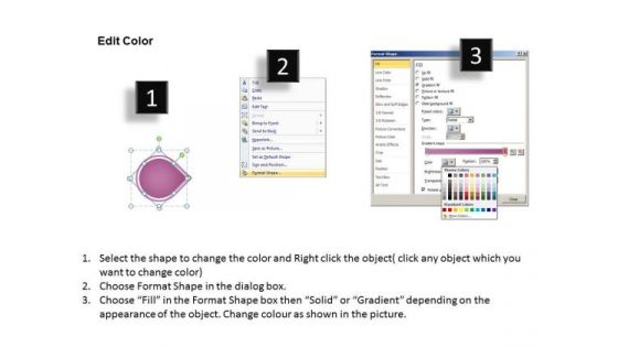 PowerPoint Template Continual Seven Stages Linear Flow Business Strategy Image