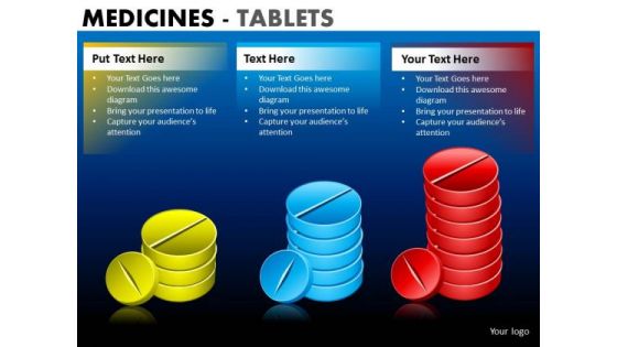 PowerPoint Template Corporate Leadership Medicine Tablets Ppt Design Slides