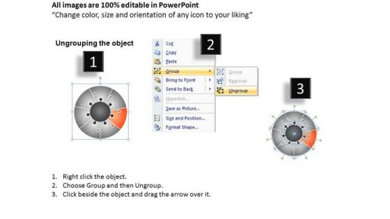 PowerPoint Template Corporate Success Circular Puzzle Ppt Slide