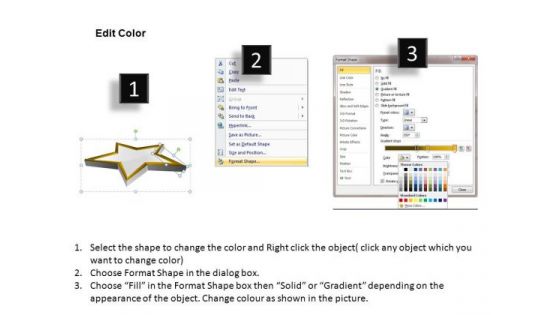 PowerPoint Template Diagram Pedestal Shinning Ppt Slides