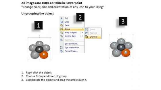 PowerPoint Template Editable Four Interrelated Ppt Theme