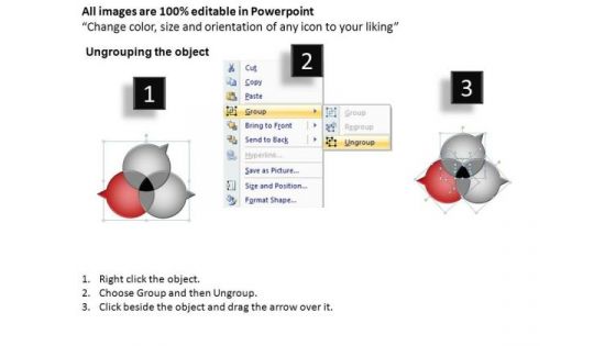 PowerPoint Template Editable Four Overlapping Ppt Slides