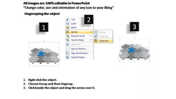 PowerPoint Template Editable Puzzle Process Ppt Theme