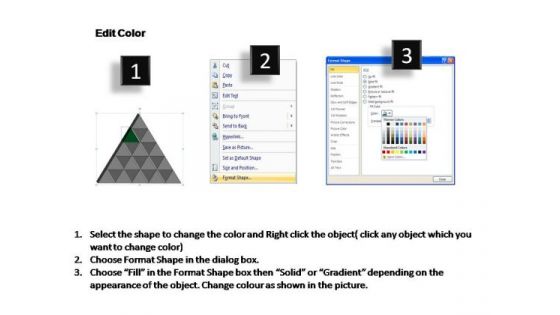 PowerPoint Template Editable Triangle Process Ppt Presentation