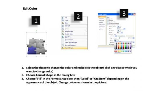PowerPoint Template Education 3d Puzzle Process Ppt Slides