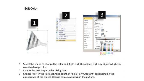 PowerPoint Template Funnel Graphic PowerPoint Slides